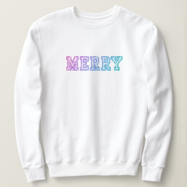 Sweatshirt Sweater de Noël - Style de collège, couleurs unico (Design devant)