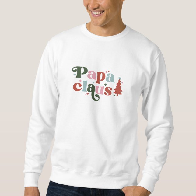 Sweatshirt Sweater Men - Papa Claus (Devant)