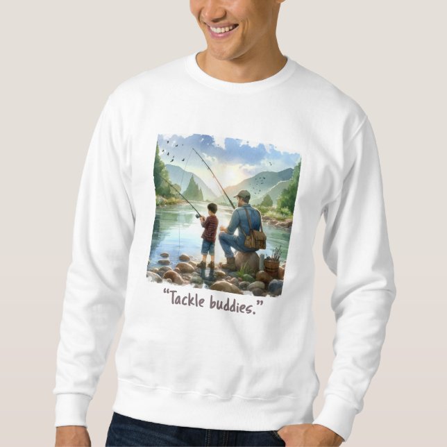 Sweatshirt sweatshirt, père, fils s'attaquent potes (Devant)