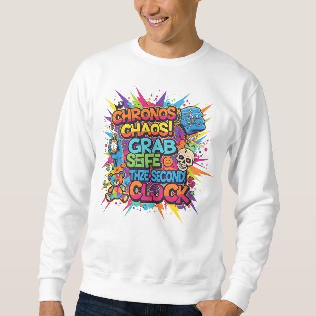 Sweatshirt "Sweatshirt Rétro Gamer Level Up" (Devant)