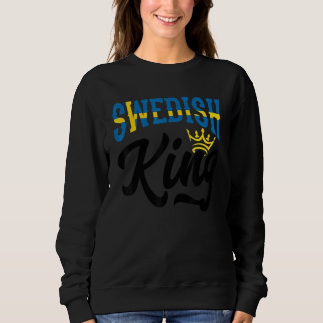 Sweatshirt Swedish King Sweden Swedish Sweden Flag (Devant)