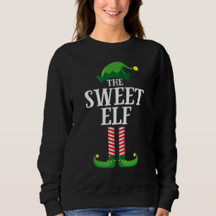 Sweatshirt Sweet Elf Matching Family Group Christmas Party Py