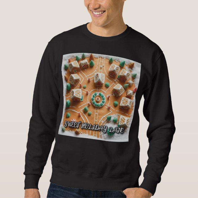 Sweatshirt Sweet Holiday Lane (2) Gingerbread Village (Devant)