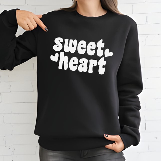 Sweatshirt SweetHeart Fête des Valentines des femmes noires m (Créateur téléchargé)