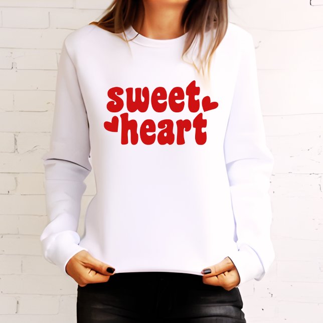 Sweatshirt SweetHeart Moderne femmes Valentines Jour (Créateur téléchargé)