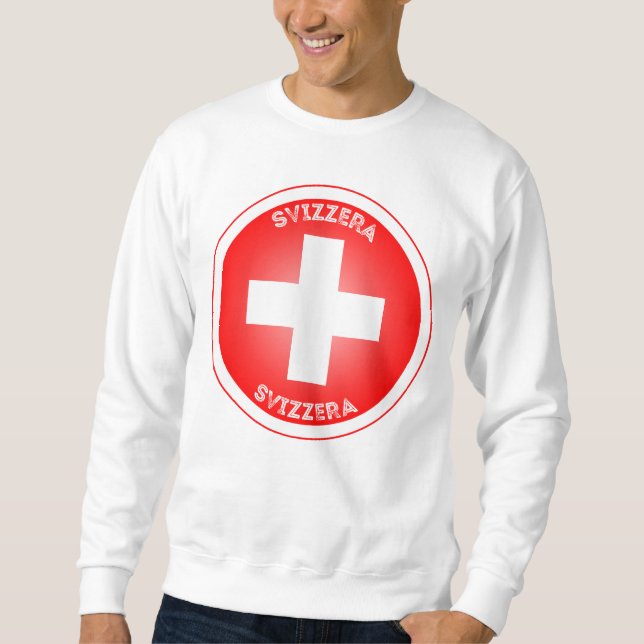 Sweatshirt Swiss Cross Svizzera Circle Shape (Devant)