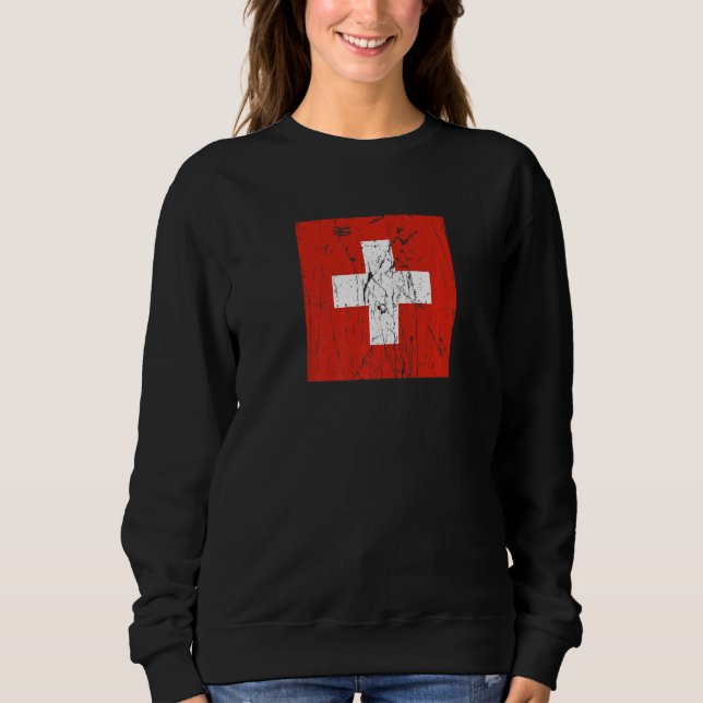 Sweatshirt Swiss Switzerland Flag Pride Swiss Flag (Devant)