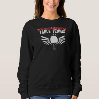 Sweatshirt Switzerland Table Tennis Support Swiss Ping Pong