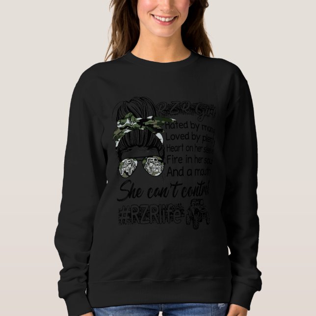 Sweatshirt Sxs Girl Utv Girl Hate De Beaucoup Aimé Par Plétho (Devant)