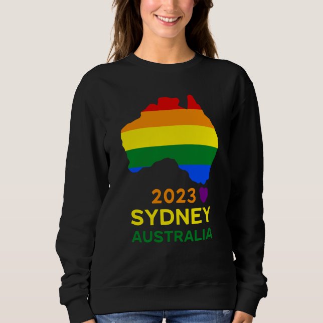 Sweatshirt Sydney Australia Gay and Lesbian Pride (Devant)