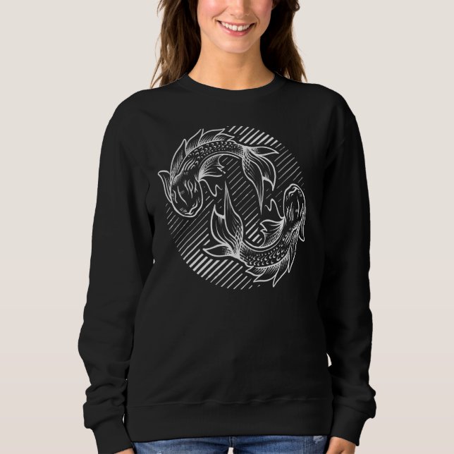 Sweatshirt Symbole astrologique zodiaque Pisces Libra 17 (Devant)