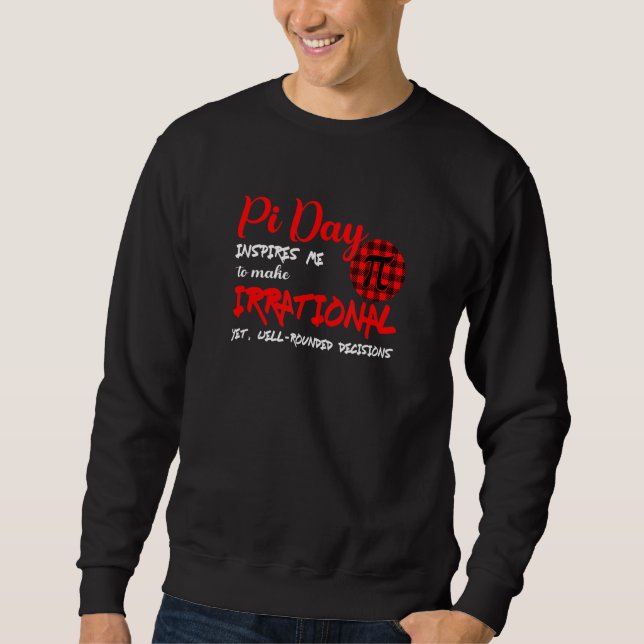 Sweatshirt Symbole Buffalo Pi Plaid Pi Jour M'Inspire Math Lo (Devant)