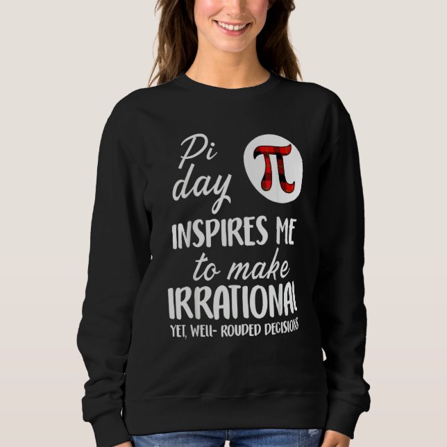 Sweatshirt Symbole Buffalo Pi Plaid Pi Jour M'Inspire Math Lo (Devant)