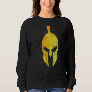 Sweatshirt Symbole casque spartiate Gold Sparta Gladiator Wor