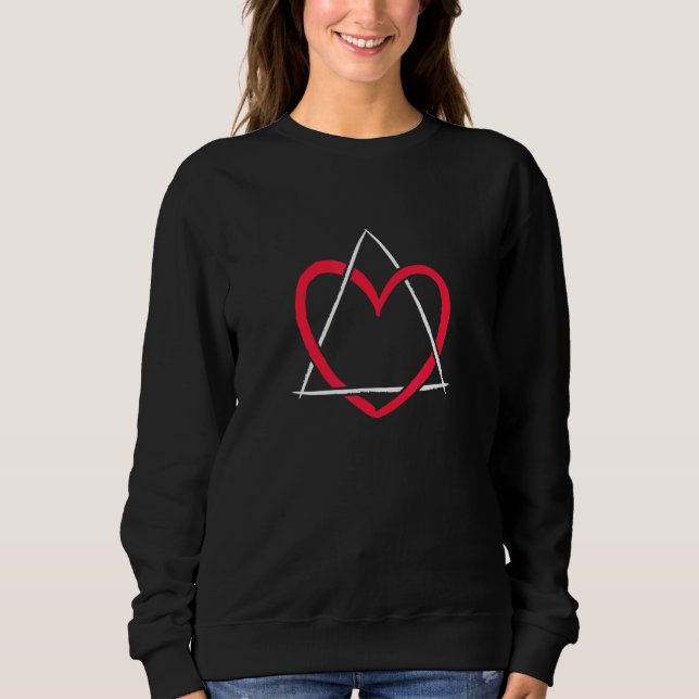 Sweatshirt Symbole d'amour du coeur d'adoption Gotcha Day (Devant)
