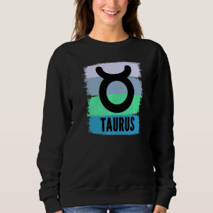 Sweatshirt Symbole d'Astrologie Reine Taurus Né En Mai Bi Avr