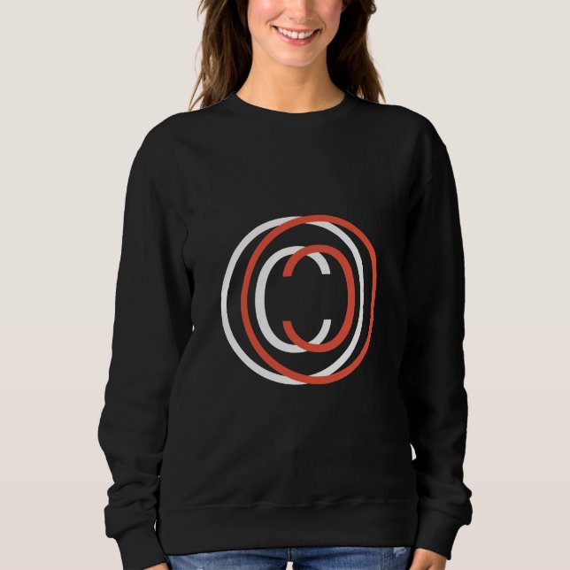 Sweatshirt Symbole de copyright (Devant)