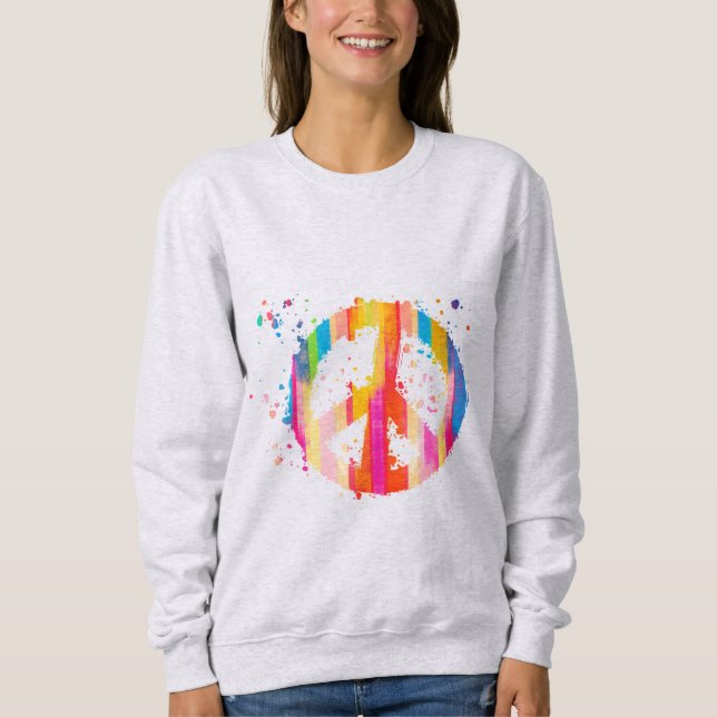 Sweatshirt SYMBOLE DE LA cravate-JOUR DE LA PAIX HIPINE BOHÉS (Devant)