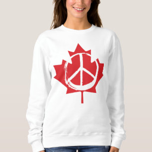 Sweatshirt Symbole de la Paix Le Canada n'est pas à vendre au