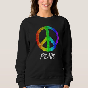 Sweatshirt SYMBOLE DE LA PAIX super les années 70 SYMBOLE DE