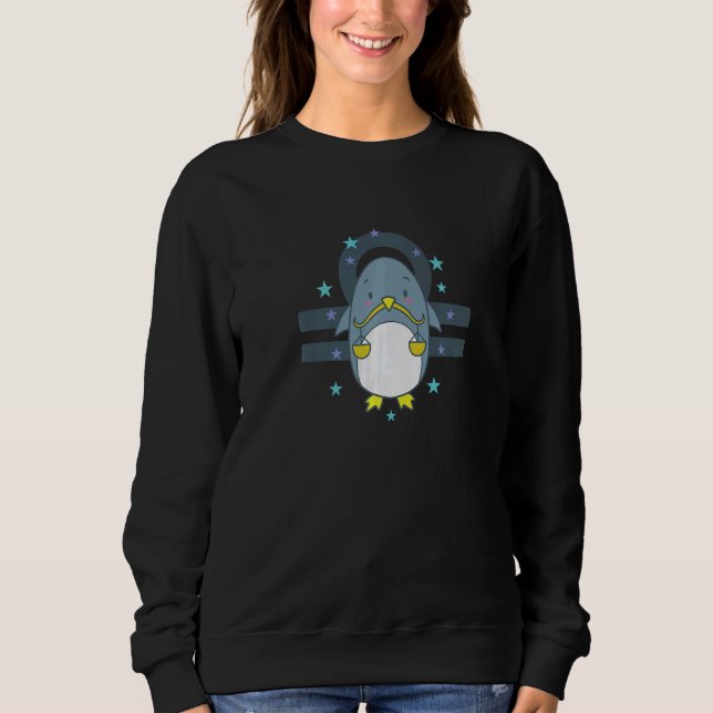 Sweatshirt Symbole de Libra Zodiac en Horoscope animal (Devant)