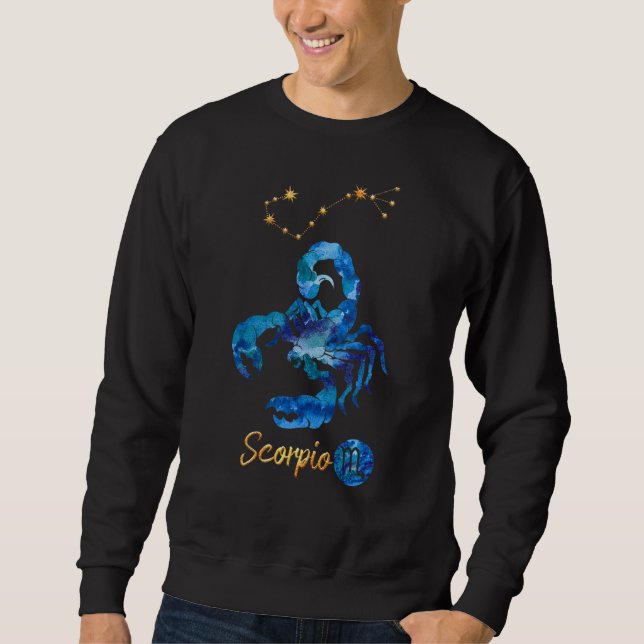Sweatshirt Symbole de naissance du Scorpio Zodiac (Devant)