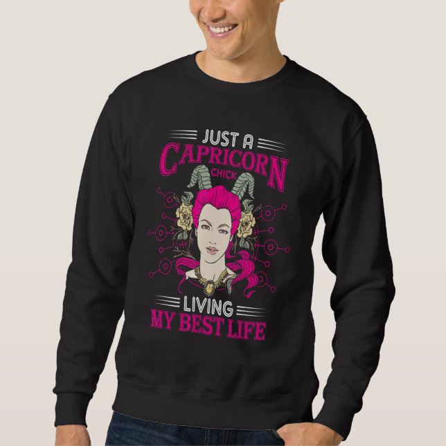 Sweatshirt SYMBOLE DE NAISSANCE Zodiaque Capricorne (Devant)
