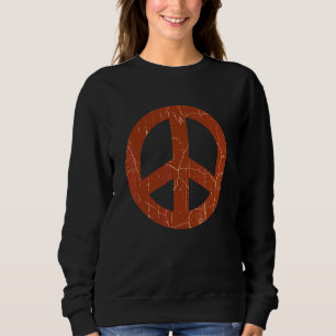 Sweatshirt SYMBOLE DE PAIX Vintage les années 70