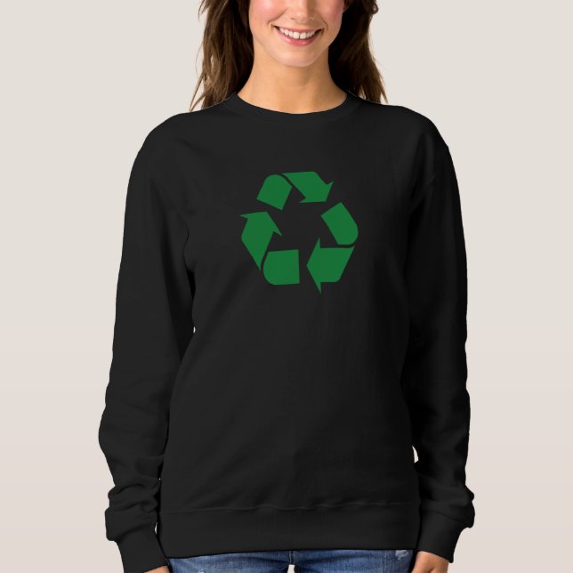 Sweatshirt Symbole de recyclage (Devant)