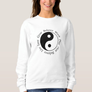 Sweatshirt Symbole de Yin Yang d'équilibre