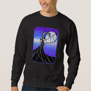 Sweatshirt Symbole étoile Aquarius Water Jug Astrologie Horos