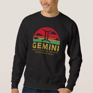 Sweatshirt SYMBOLE GEMini CHOSE LA PLUS GRANDE CHOSE RÉtro Ét