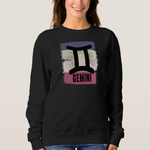 Sweatshirt Symbole Gemini des femmes Né En Mai Juin Anniversa