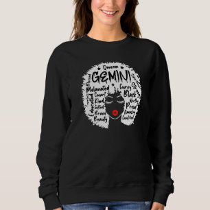 Sweatshirt SYMBOLE GEMini Queen Cute Zodiac Gemini