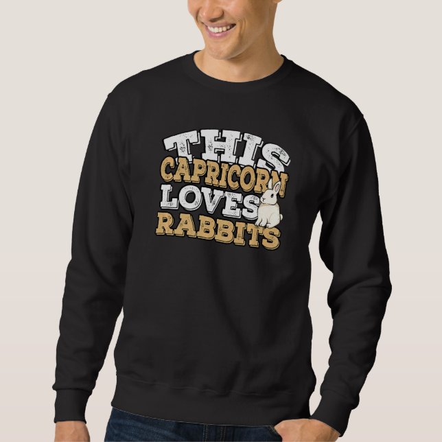 Sweatshirt Symbole Horoscope Zodiaque Capricorne Aime Les Lap (Devant)