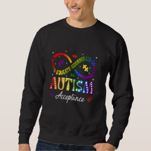 Sweatshirt Symbole infini de sensibilisation et d'acceptation