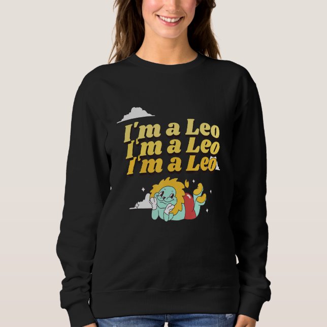 Sweatshirt Symbole Léo de l'astrologie zodiaque Horoscopes sp (Devant)