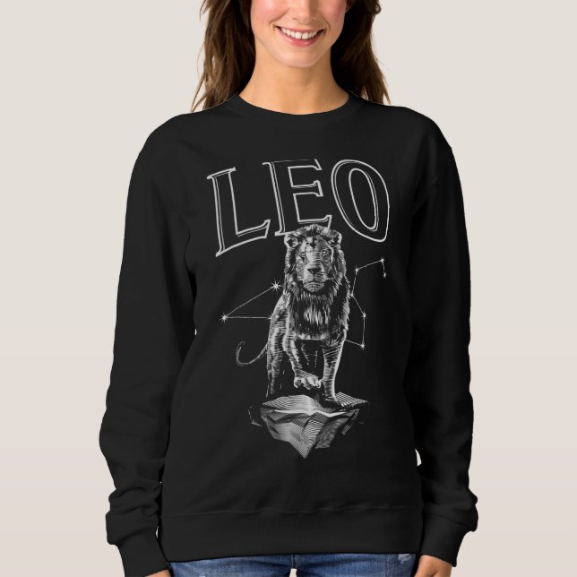 Sweatshirt SYMBOLE LÉO Zodiaque Astrologie de la constellatio (Devant)