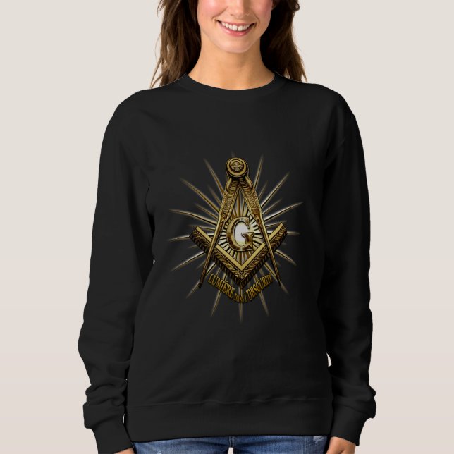 Sweatshirt Symbole maçonnique avec Light_in the_Darkness, Fre (Devant)