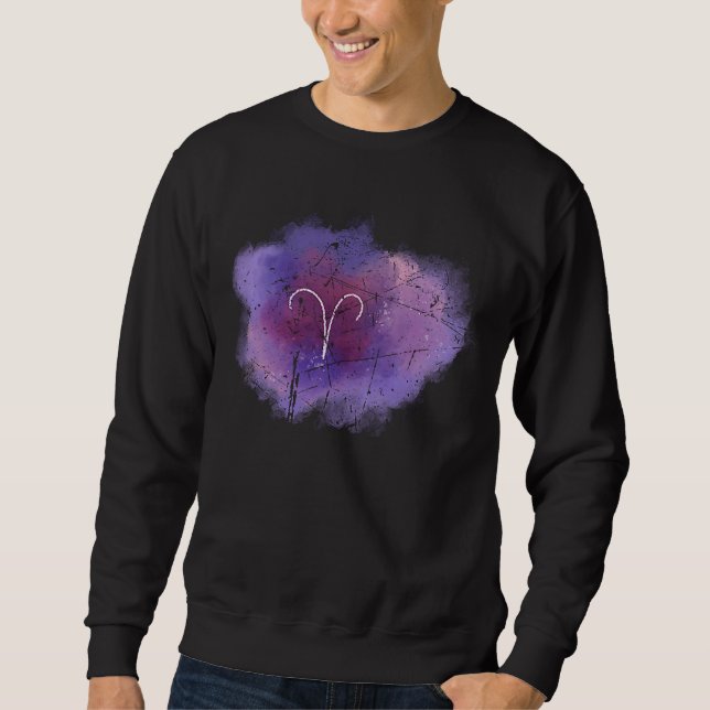 Sweatshirt Symbole Mois de la naissance Astrologie Béliers Sy (Devant)