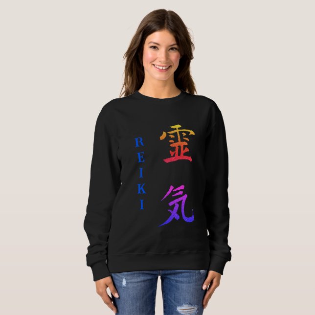 Sweatshirt Symbole Reiki en plusieurs couleurs (Devant entier)
