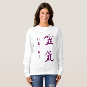 Sweatshirt Symbole Reiki en violet