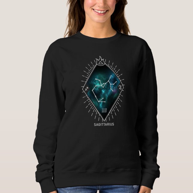 Sweatshirt Symbole sagittaire de la constellation et du zodia (Devant)