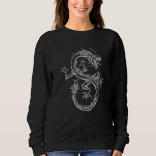 Sweatshirt Symbole traditionnel chinois du dragon de pouvoir