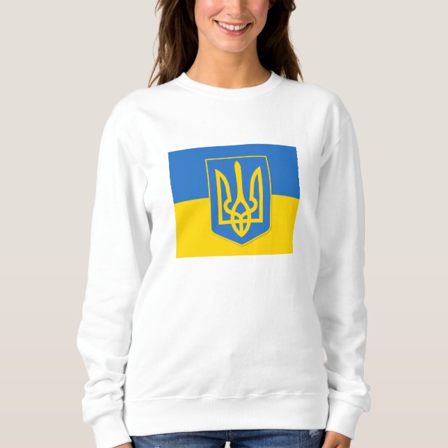Sweatshirt Symbole ukrainien armoiries de trident (Devant)