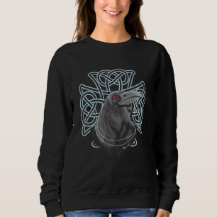 Sweatshirt Symbole viking corbeau Norse guerrier Valhalla Myt