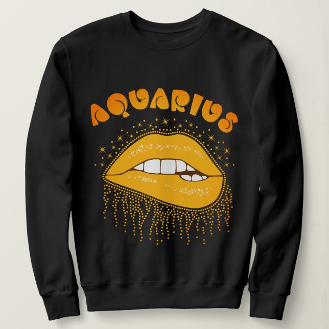 Sweatshirt SYMBOLE Zodiaque Aquarius (Design devant)