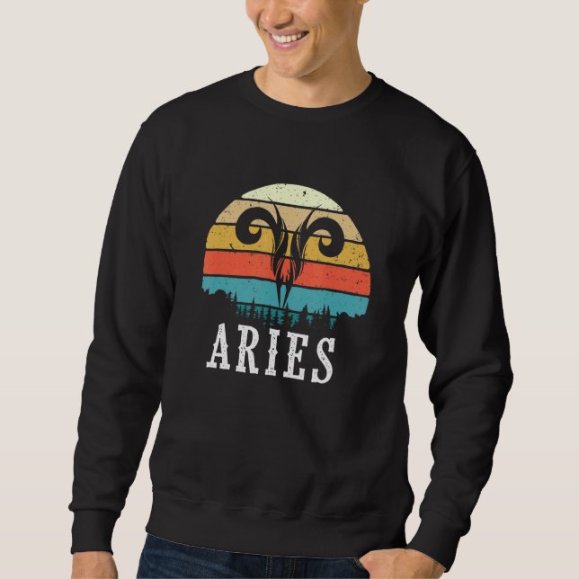 Sweatshirt SYMBOLE Zodiaque Aries Astrologie Astrologiste Sym (Devant)