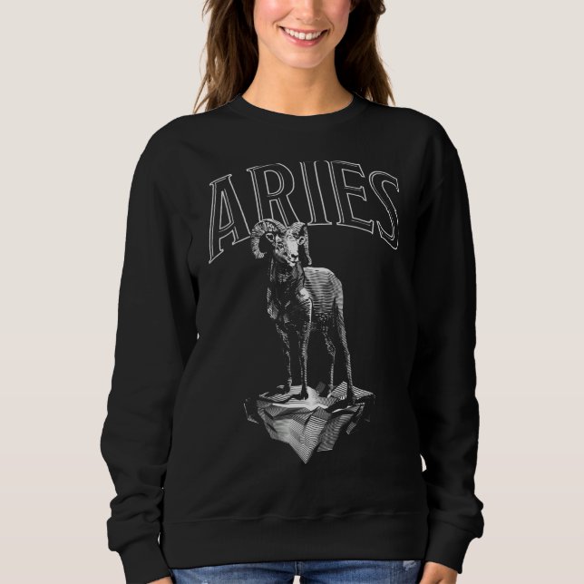 Sweatshirt SYMBOLE Zodiaque Aries Astrologie Horoscope (Devant)