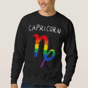Sweatshirt SYMBOLE Zodiaque Capricorne Gay Lesbian Lgbt Pride